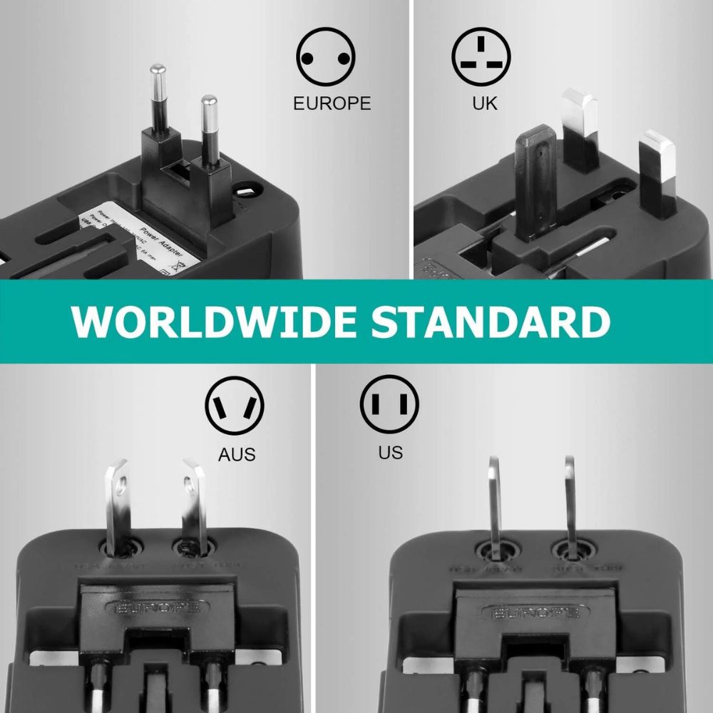 Universal Travel Adapter & USB Port